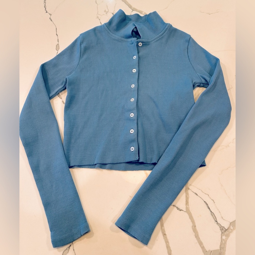Cropped Button down with Collar